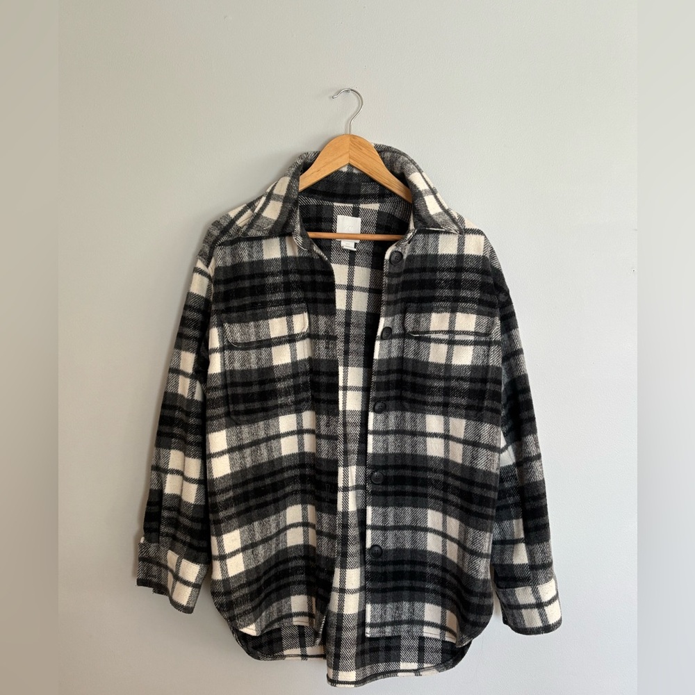 H&M Monochrome Checkered Shirt